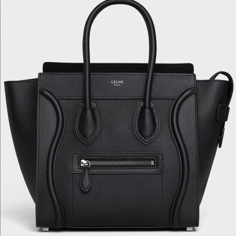 MICRO LUGGAGE HANDBAG IN DRUMMED CALFSKIN
BLACK